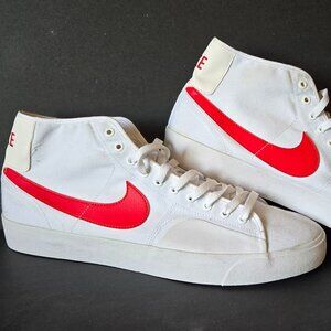 Nike Blazer Court Mid SB White University Red Men's Sz 13 DC8901-101
